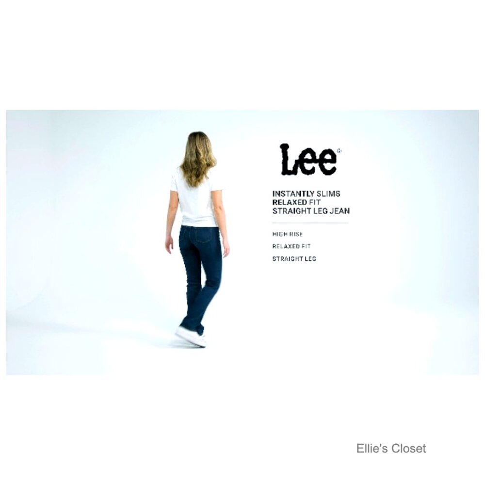 Relaxed Fit Straight Leg Jeans with Slimming Stretch Fabric - Picture 6 of 6